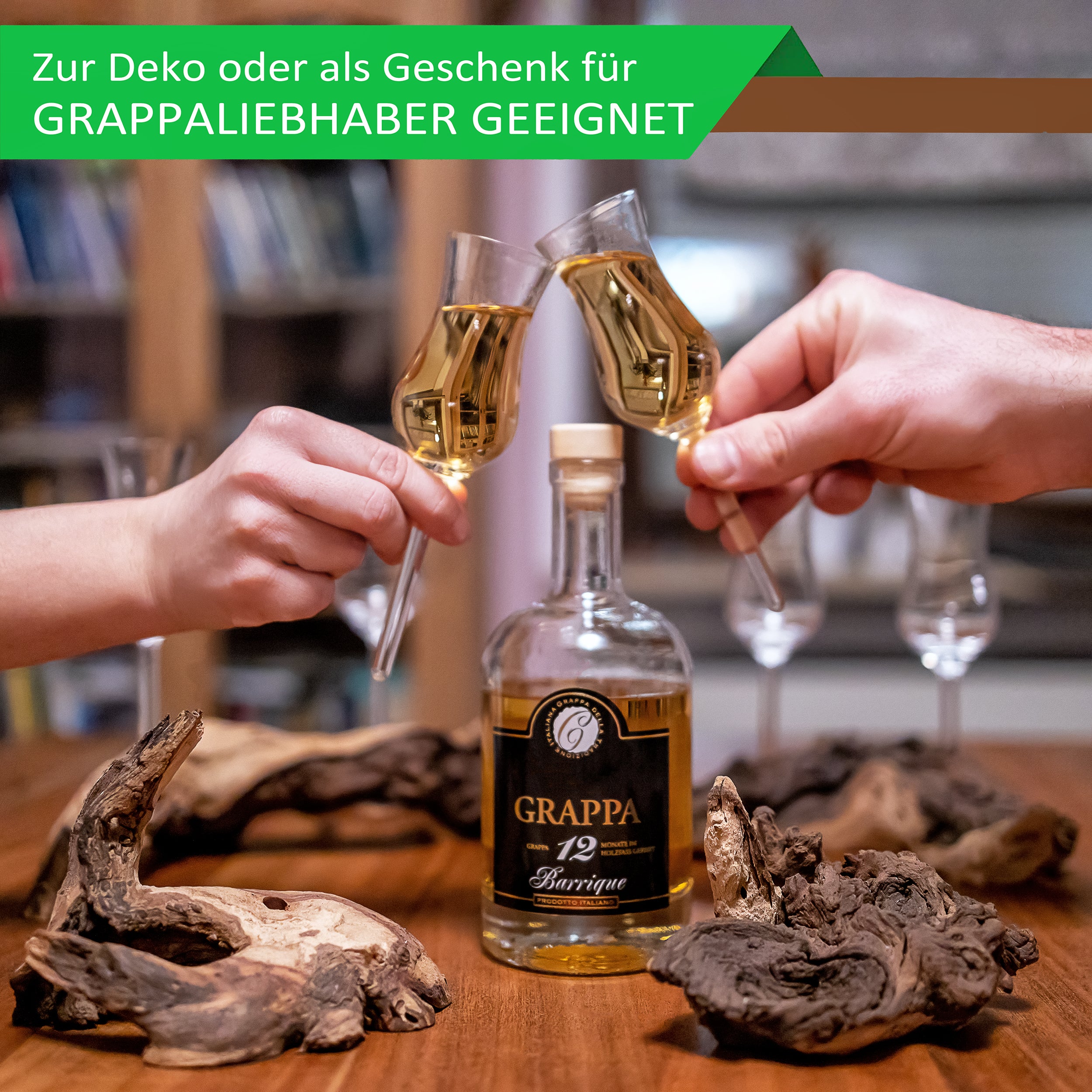Grappawurzel Schnapsservice Schnapswurzel Echtholzwurzel 80ml Leonardo DailyGrappawurzel Schnapsglas ohne Fuß auf Echtholzwurzel