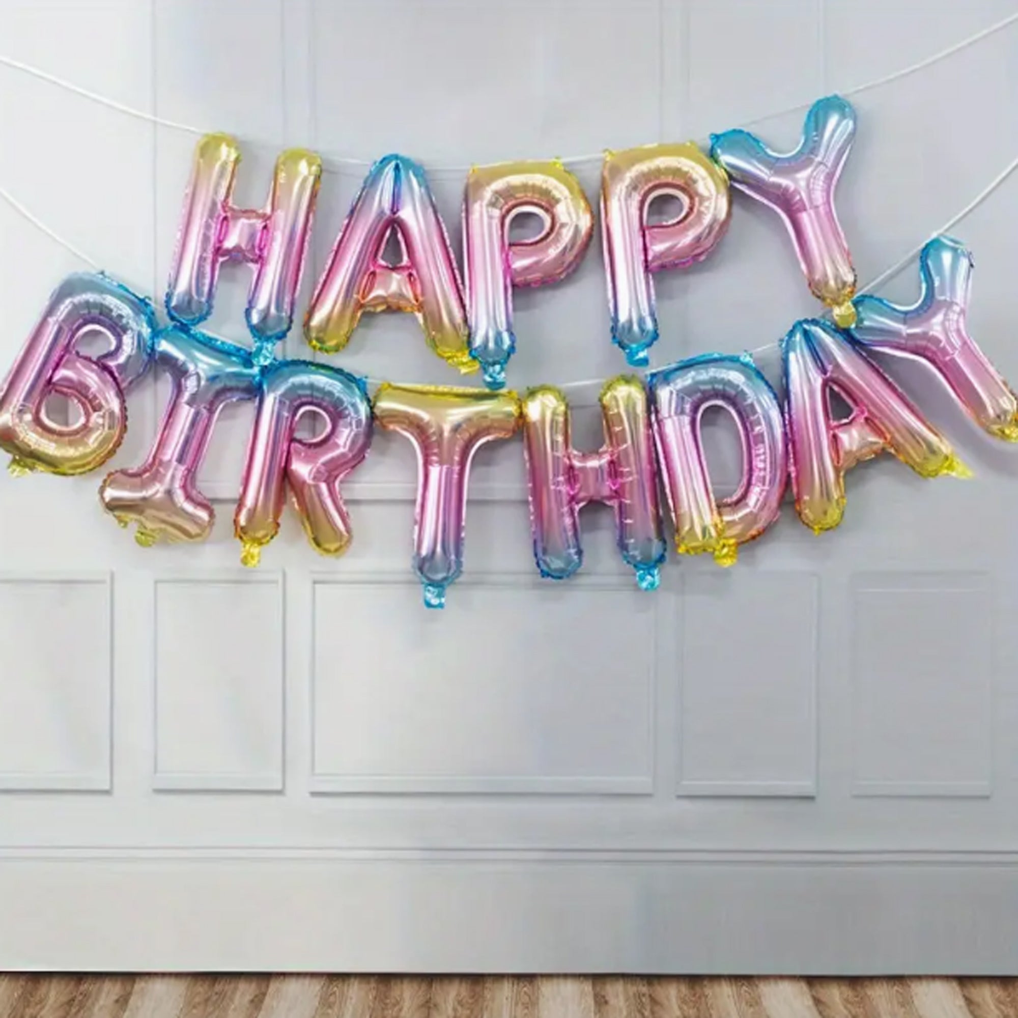 Geburtstagsdekoration Happy Birthday Schriftzug Luftballons