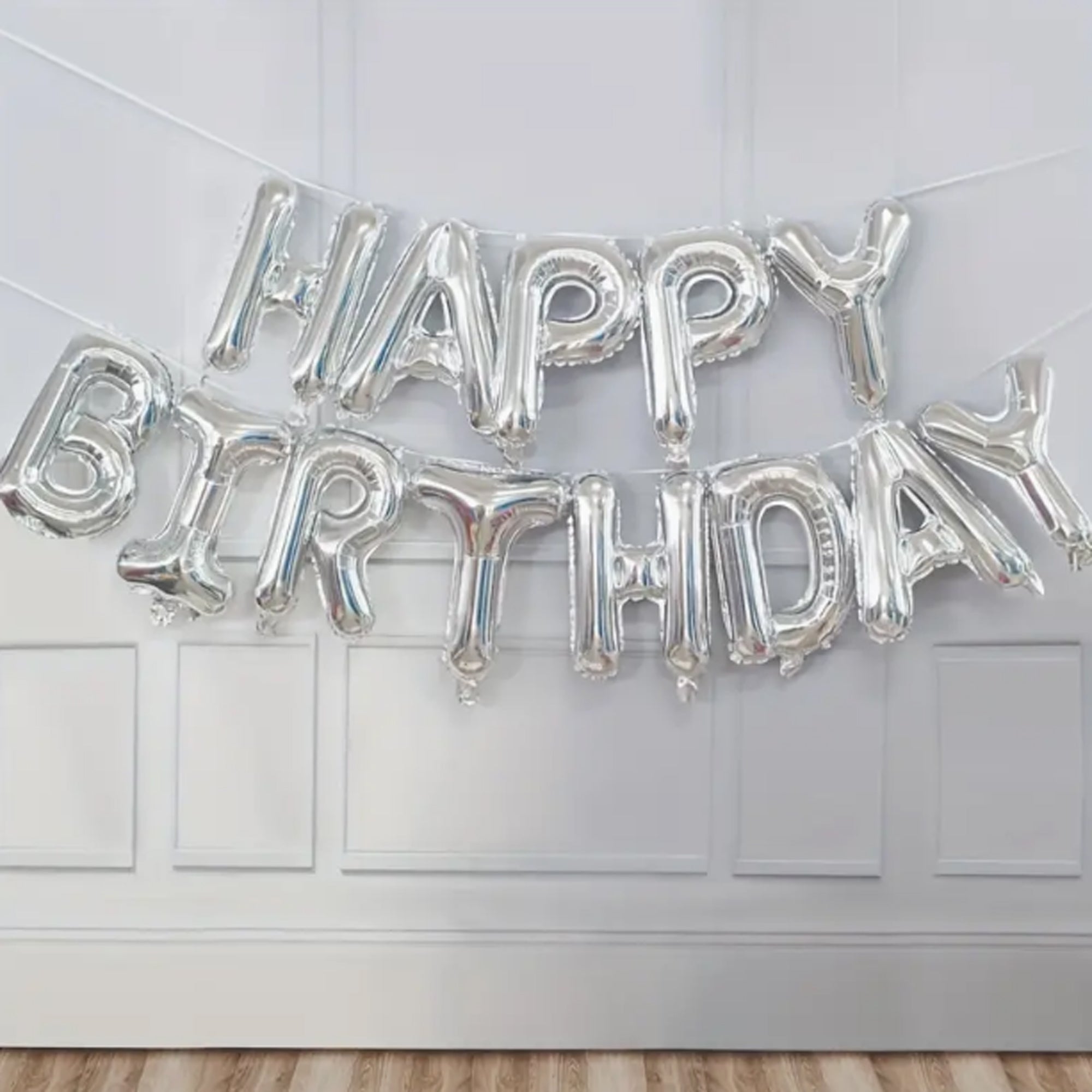 Geburtstagsdekoration Happy Birthday Schriftzug Luftballons