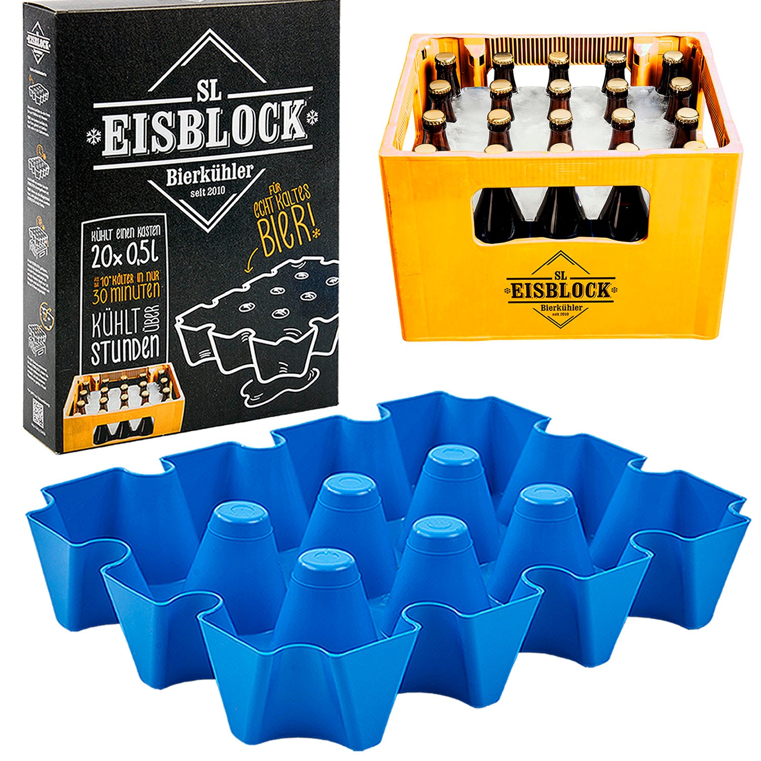 SL-Eisblock für 0,5L Flaschen Bierkastenkühler