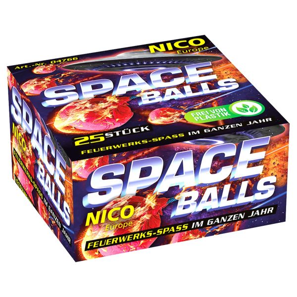 25 Stück SpaceBalls Kracher - Feuerwerk von NICO